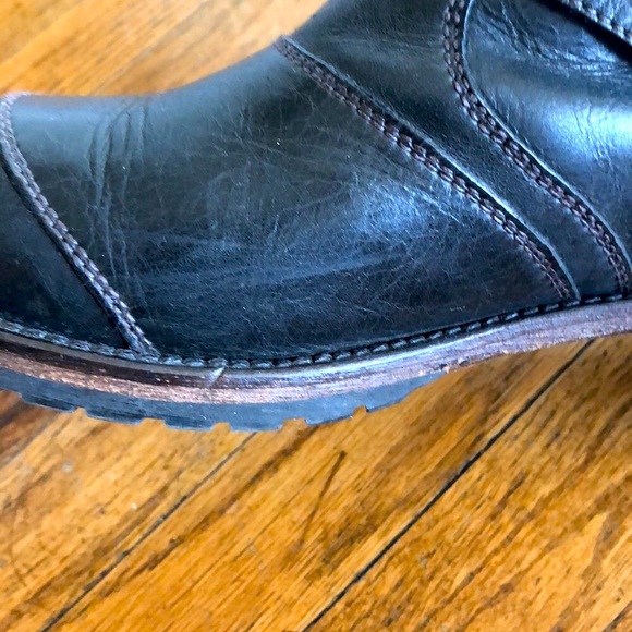 Belstaff women’s black moto ankle boot 37 1/2 - Picture 11 of 13